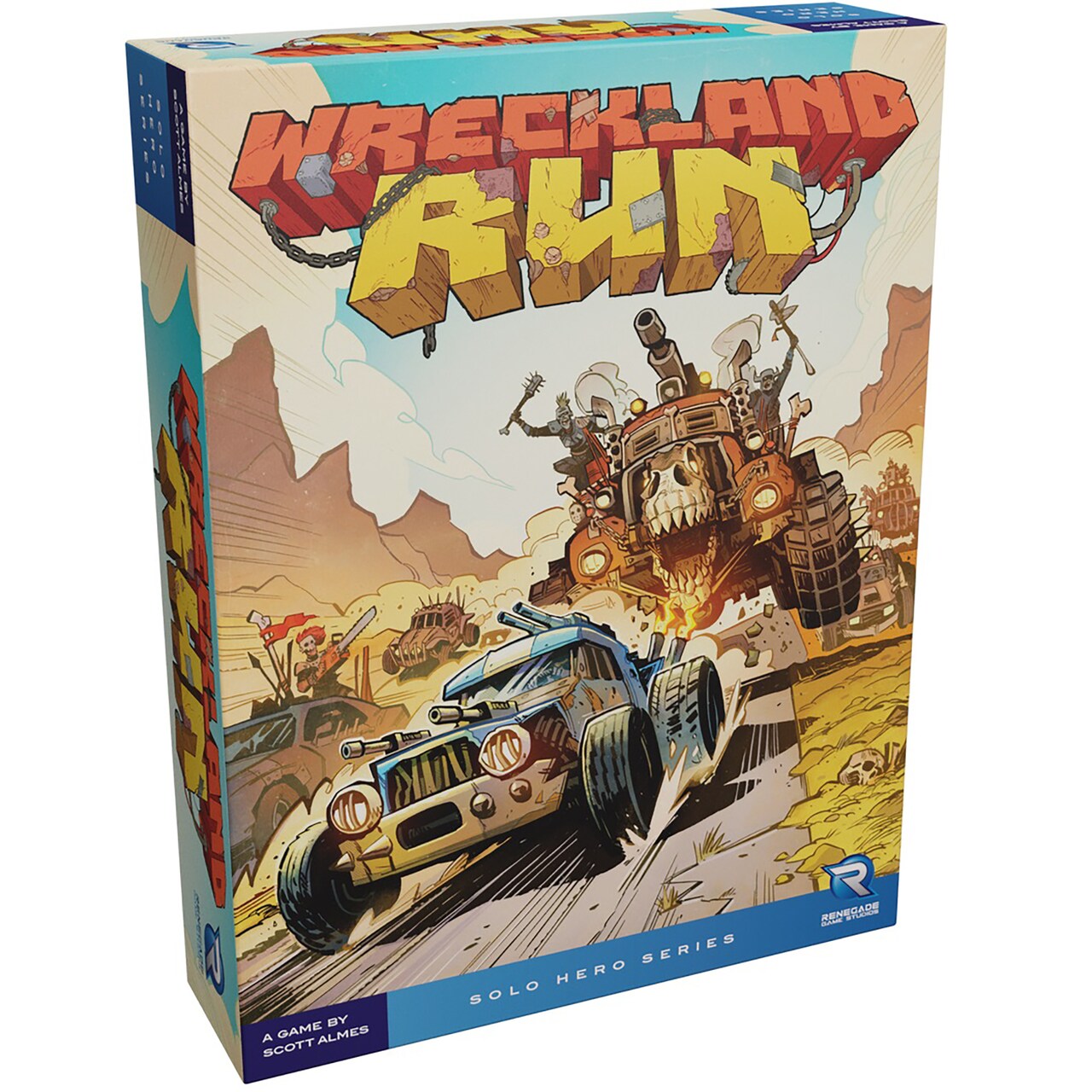 Wreckland Run - Solo Hero Series, Renegade Games, Ages 10+, 1 Player Solo Campaign Game, 30-45 Min Per Campaign